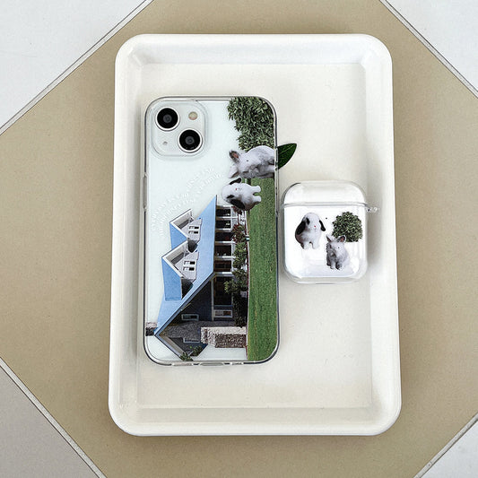 ｜Mademoment｜ House Rabbit Design Clear Phone Case (3 Types)