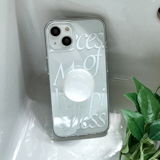 ｜Mademoment｜ Pieces Of Lettering Design Clear Phone Case (3 Types)