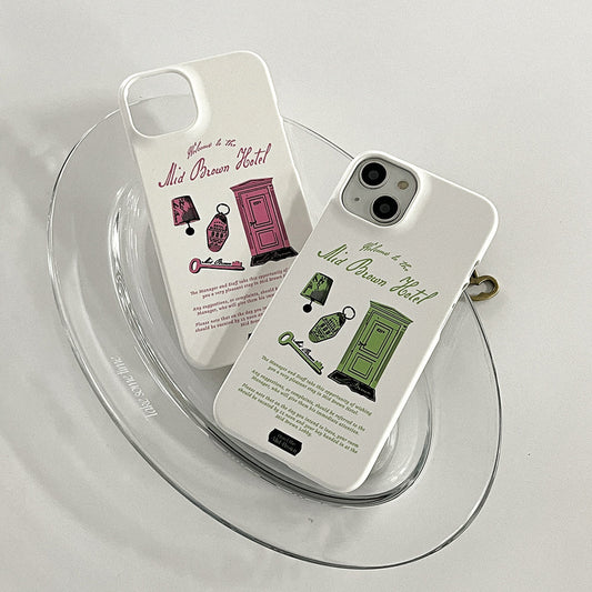 ｜Mademoment｜ Hotel The Mid Brown Design Phone Case