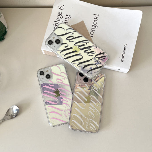 ｜Mademoment｜ Your Cupid Design Glossy Mirror Phone Case
