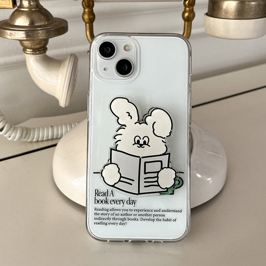 ｜Mademoment｜ Reading Butty Design Clear Phone Case (4 Types)