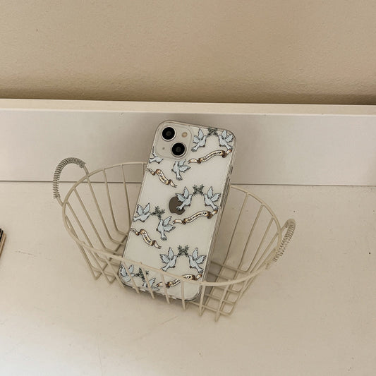 ｜Mademoment｜ Peaceful Memory Pattern Design Clear Phone Case (4 Types)