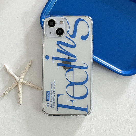 ｜Mademoment｜ That Summer Lettering Design Clear Phone Case (3 Types)
