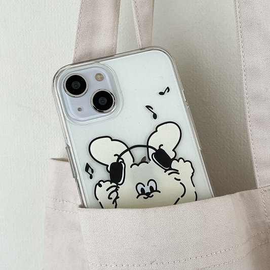 ｜Mademoment｜ Melody Butty Design Clear Phone Case (4 Types)