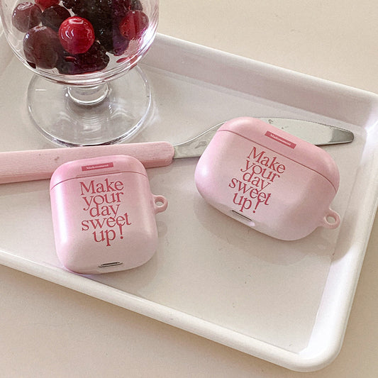 ｜Mademoment｜ Sweet Up Lettering Design AirPods Case