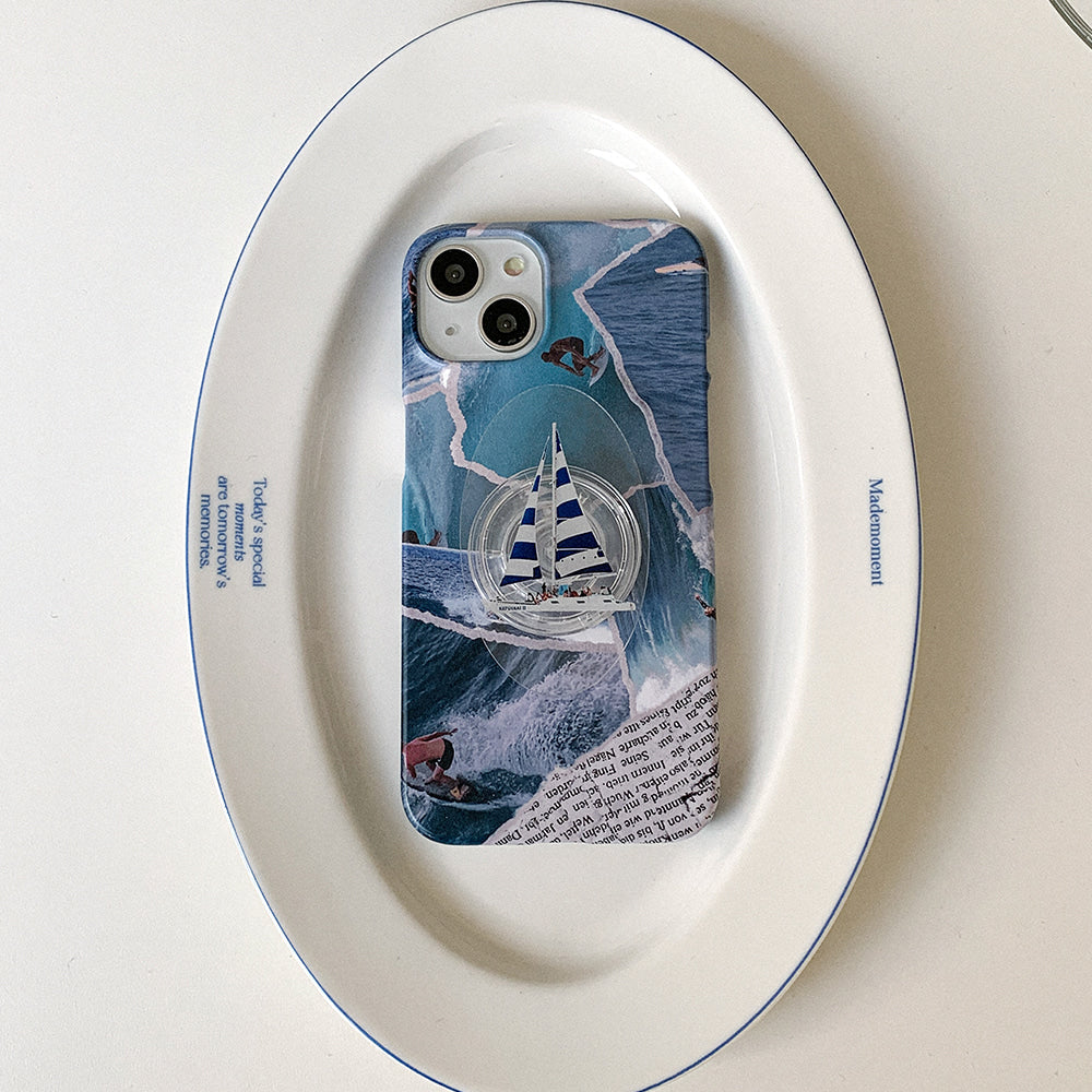 ｜Mademoment｜ Collage Beach Design Phone Case