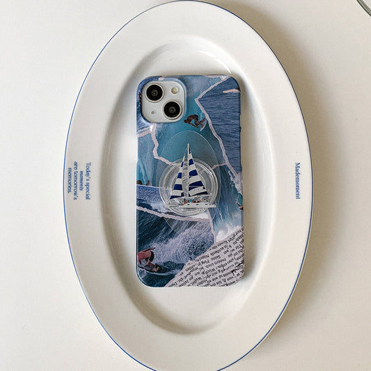 ｜Mademoment｜ Collage Beach Design Phone Case
