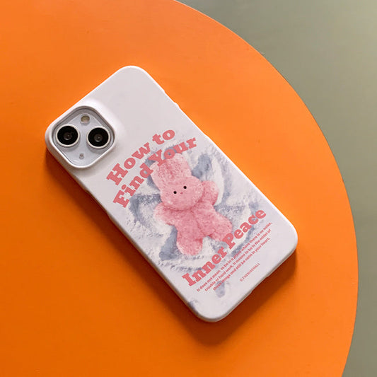 ｜THENINEMALL｜ Windy Snow Inner Peace Hard Phone Case (2 types)