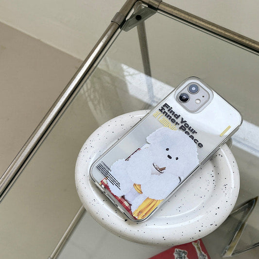 ｜THENINEMALL｜ Yellow Camping Ppokku Clear Phone Case (3 types)