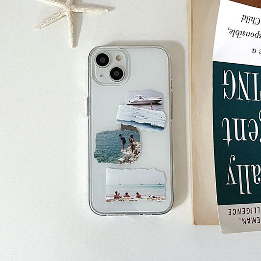 ｜Mademoment｜ Summer Vacation Design Clear Phone Case (3 Types)