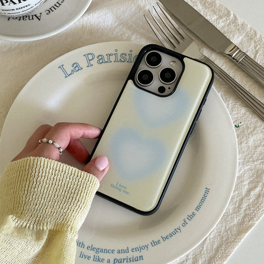 ｜Mademoment｜ Two Heart Gradation Design Bumper Phone Case