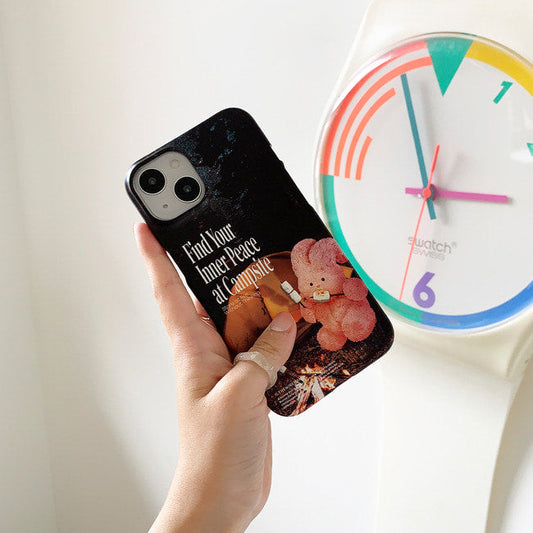 ｜THENINEMALL｜ Photo Camping Windy Hard Phone Case (2 types)