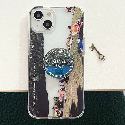 ｜Mademoment｜ Shine Day Design Clear Phone Case (3 Types)