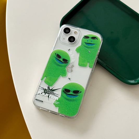 ｜THENINEMALL｜ Pattern Bad Raptor Clear Phone Case (3 types)