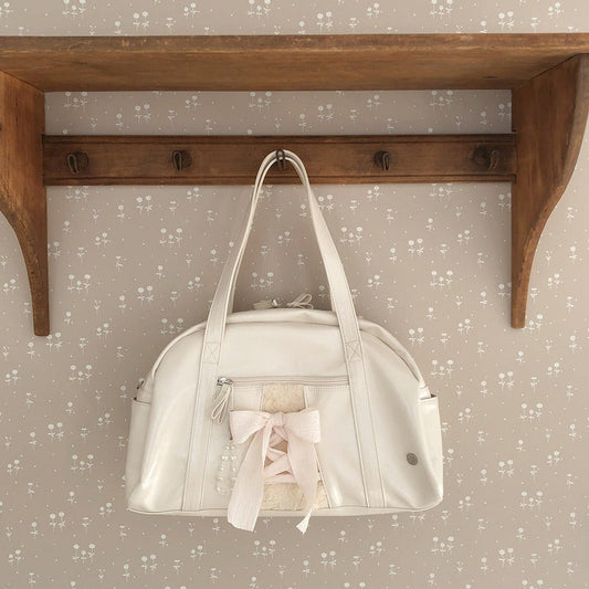 ｜ovuni｜ DAILY RIBBON GYM BAG CREAM