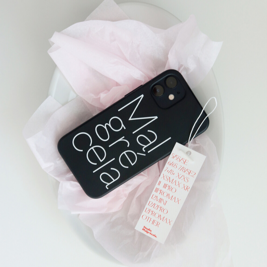 ｜Malgrecela｜ Logo Jelly Case (Black)