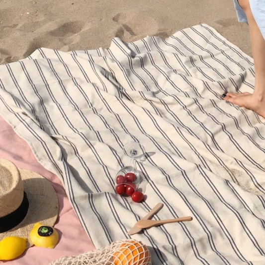 ｜ONMYOWN｜ Bluelinen Picnic Mat