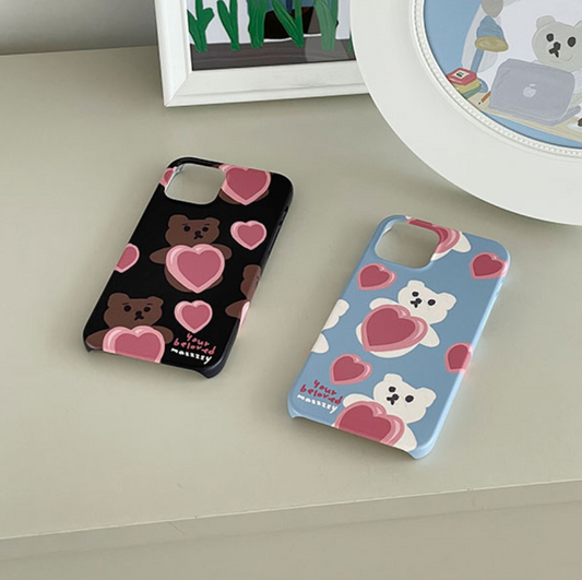 ｜MAZZZZY｜ Brownie & Muffin (pattern) Hard Case