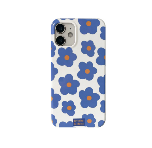 ｜midmaly｜ Tropical Blue Flower Hard Case