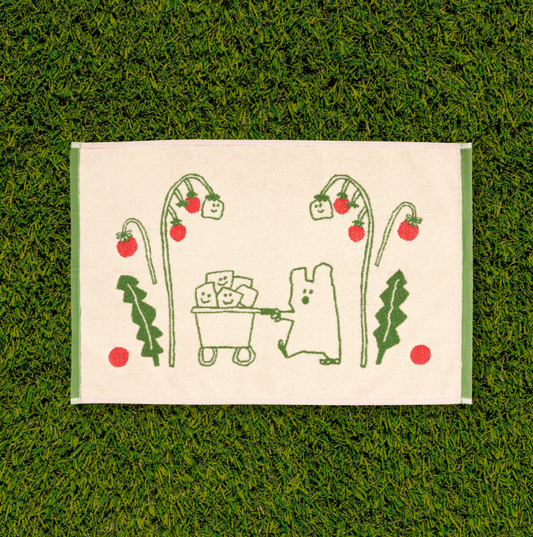 ｜Dinotaeng｜ Quokka and Veges Mini Rug