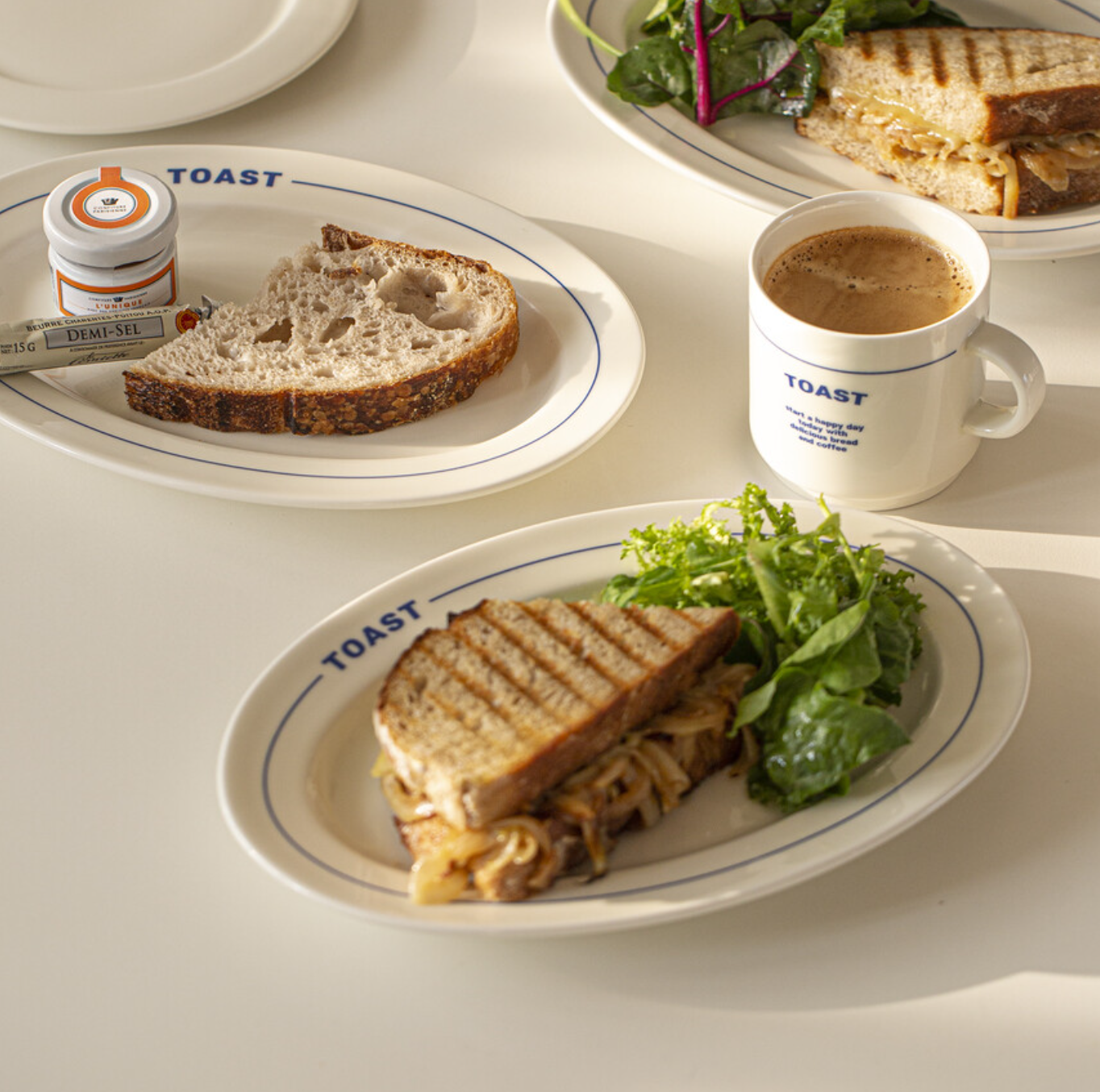 ｜momur｜ Weekend Toast Plate 'blue'