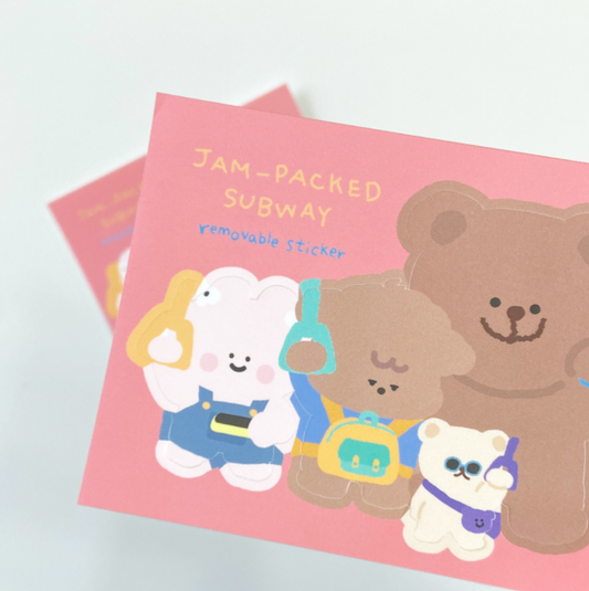 ｜moominzy｜ Subway Removable Sticker