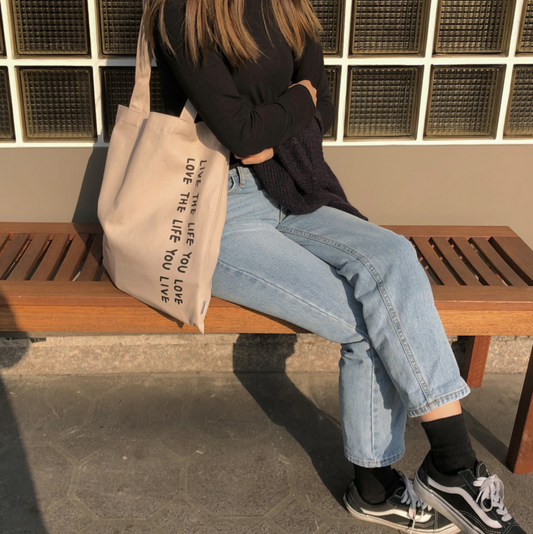 ｜bora and｜ Live the Life You Love Eco Bag