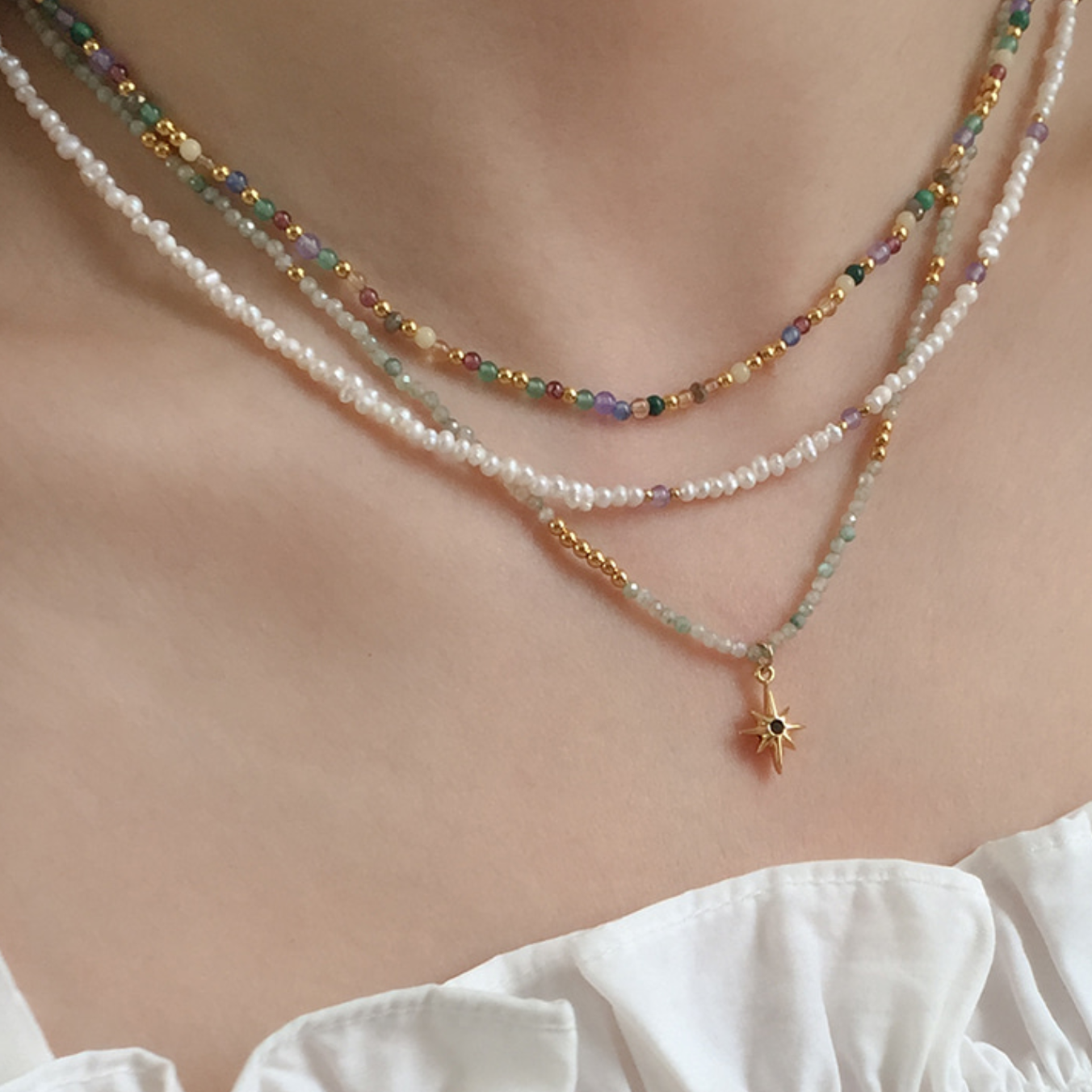 ｜moat｜ Sunny Beads Necklace
