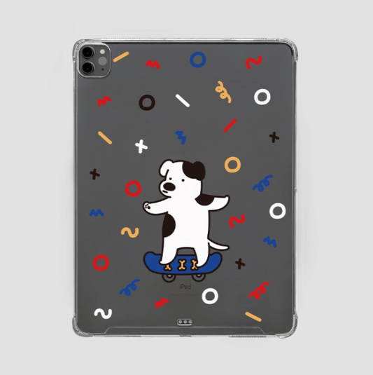 ｜168cm｜ Puppy Skateboard Pattern Ipad Case