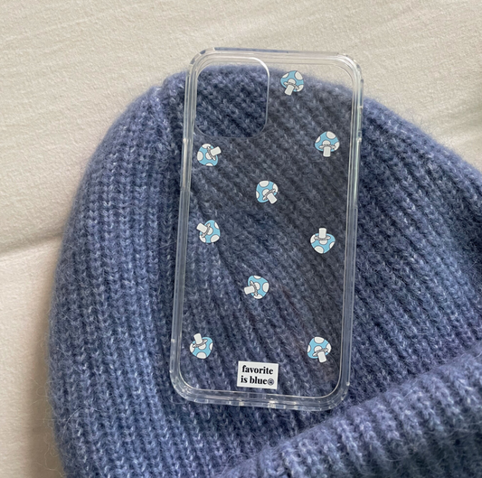 ｜midmaly｜ Blue Mushroom Phone Case
