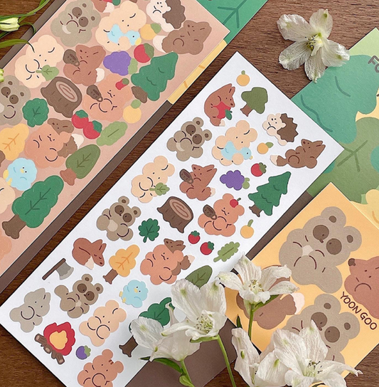 ｜YOON GOO｜ Forest Animals Sticker