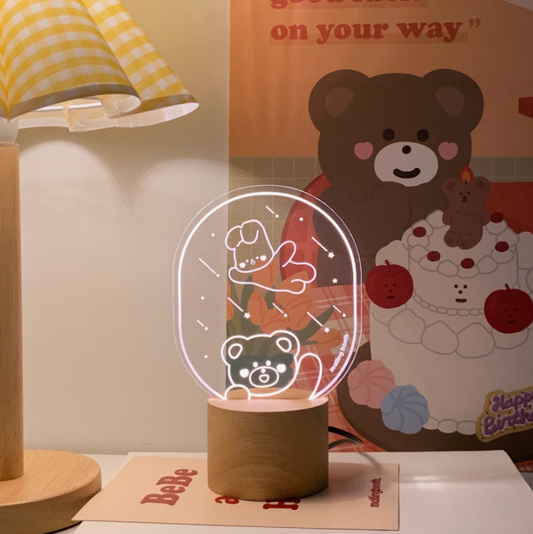 ｜malling booth｜ Bebe and Hato Mood Lamp