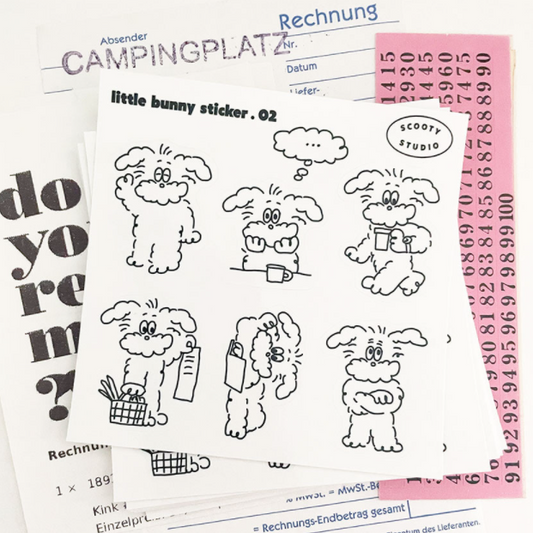｜scooty studio｜ Little Bunny Sticker 02