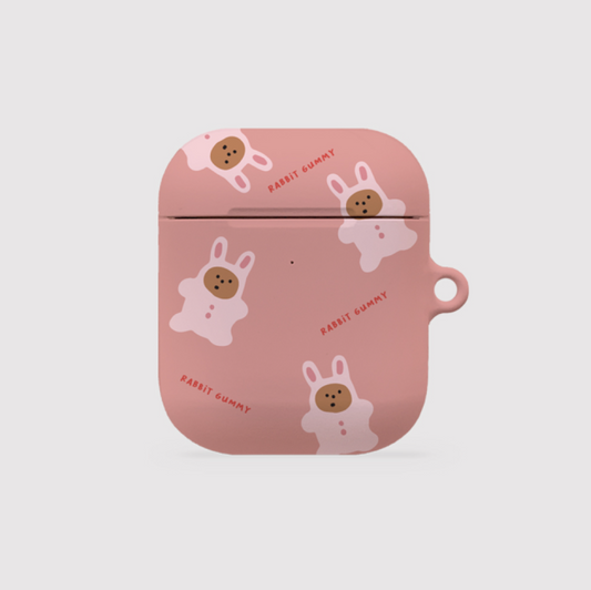 ｜THENINEMALL｜ Rabbit Gummy AirPods Hard Case