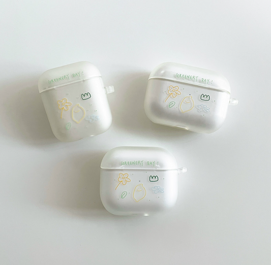 ｜second morning｜ Greenery AirPods Case