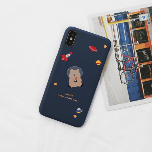 ｜MOMO CASE｜ 274 굿데이쿼카(네이비) Phone Case