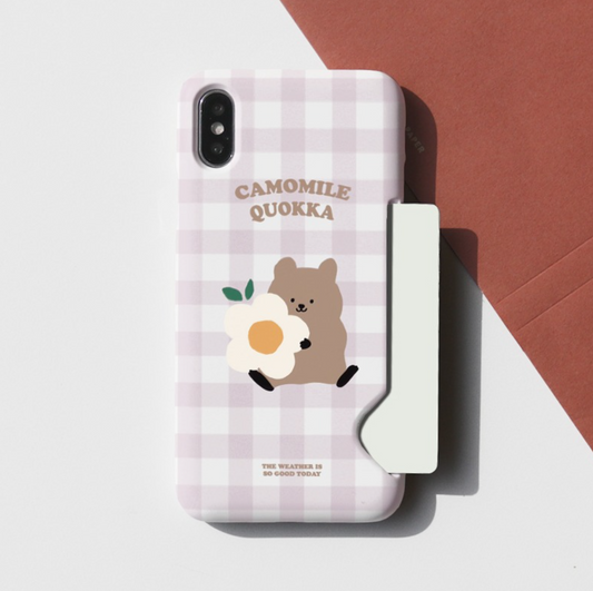 ｜MOMO CASE｜ 316 체크카모쿼카 Phone Case