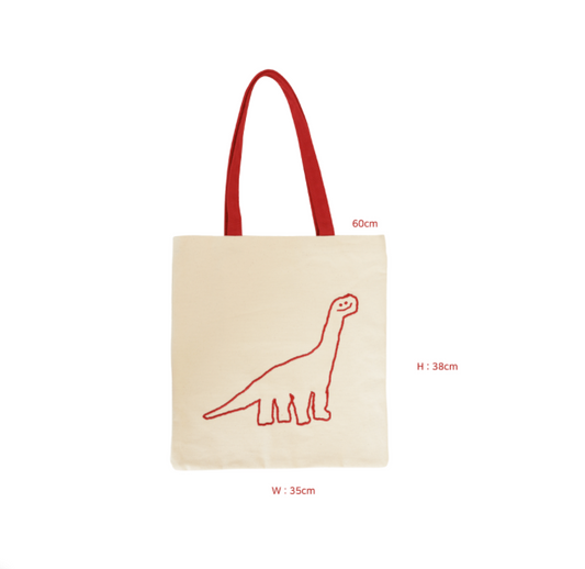 ｜Dinotaeng｜ DINO Canvas Bag ｜RED｜