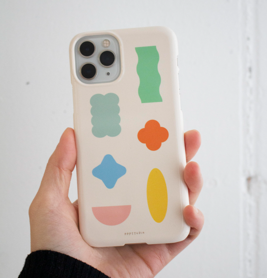 ｜PPP studio｜ Colour Shape Hard Phone Case