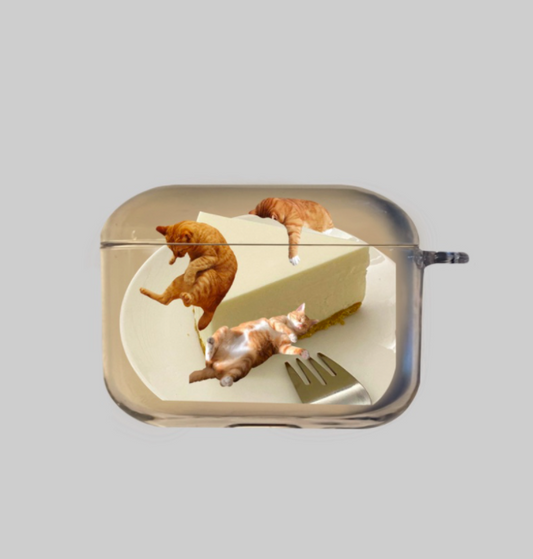 ｜coe studio｜ Cheese Cat Airpods Case