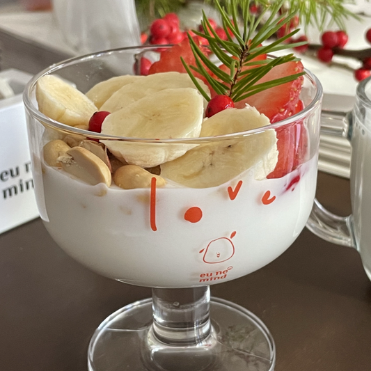｜eune mind｜ Love Yogurt bowl & Milk Creamer