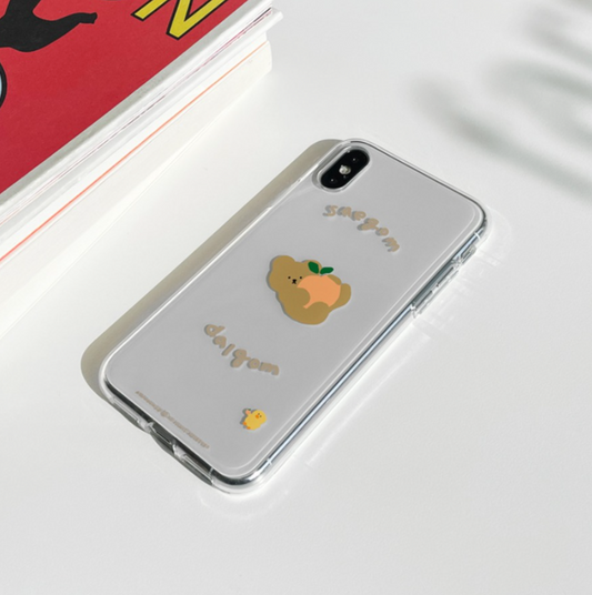 ｜MOMO CASE｜ 409 새곰달곰뒹굴 Jelly Case