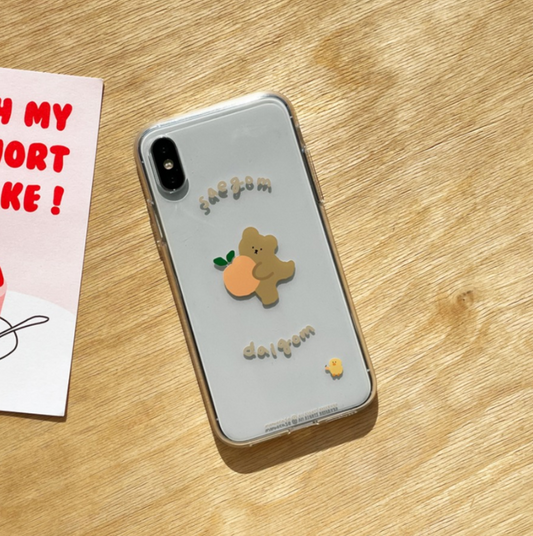 ｜MOMO CASE｜ 408 새곰달곰까꿍 Jelly Case