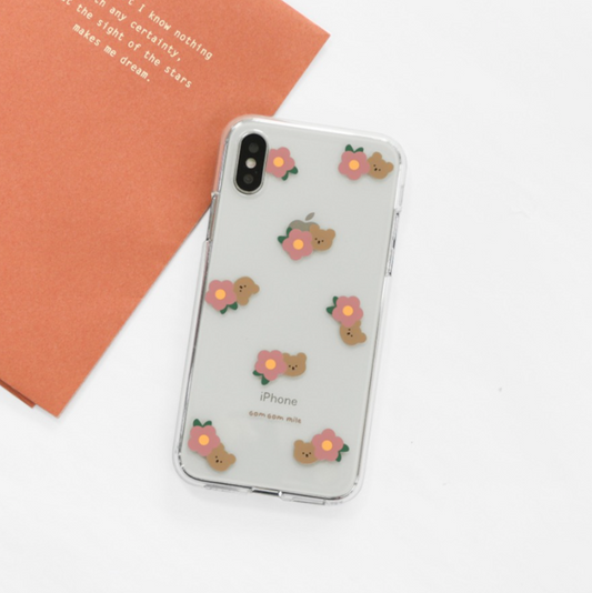 ｜MOMO CASE｜ 337 패턴곰곰마일 Jelly Case