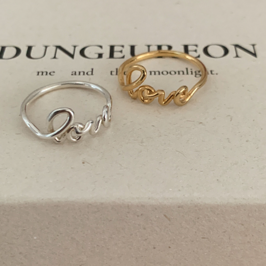 ｜DUNGEUREON｜ Love Lettering Ring
