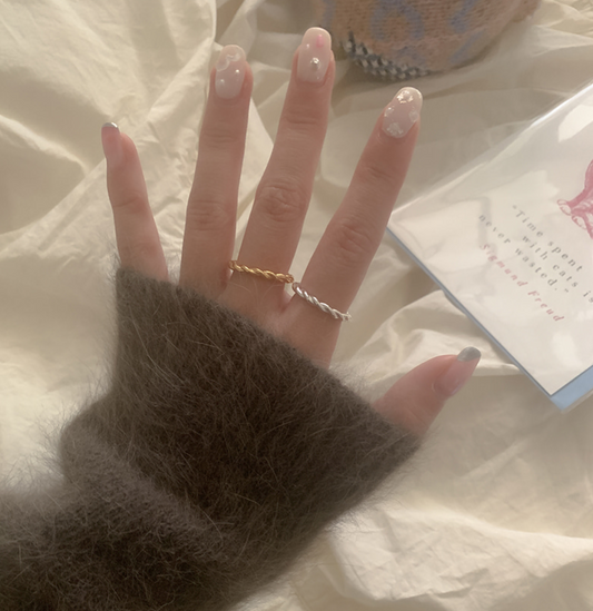 ｜moat｜ Simple Twist Ring (silver925)