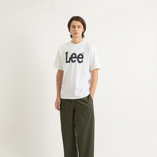 ｜LEE｜ Big Twitch Logo T-shirt White