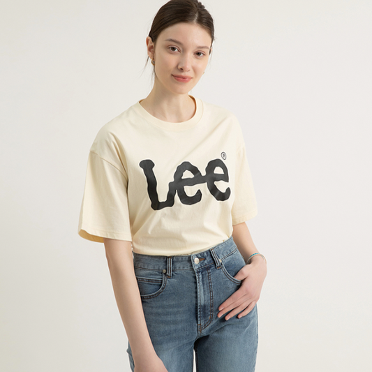 ｜LEE｜ Big Twitch Logo T-shirt Yellow