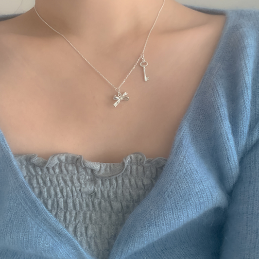 ｜moat｜ Ribbon Key Necklace