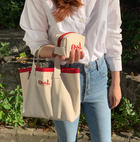 ｜OSSL｜ Point Tote Eco Bag /+(Pouch Set)